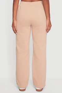 Womens High Waisted Destination Graphic Sweatpants,