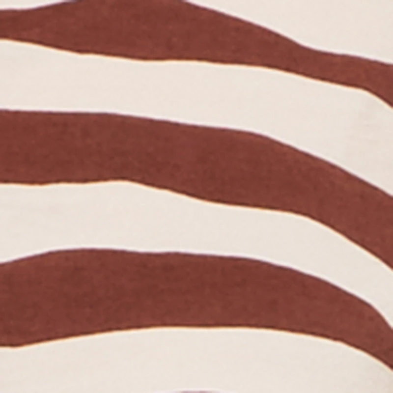 Crepe Knit Zebra Print Shirt
