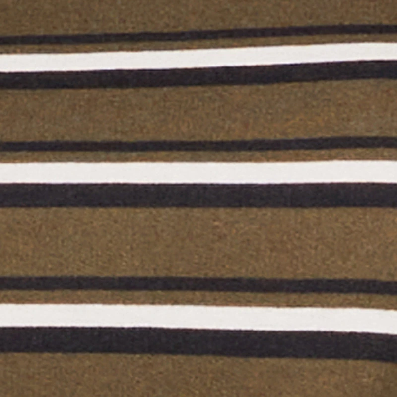 Striped Cropped Toggle Drawstring Hem Sweatshirt