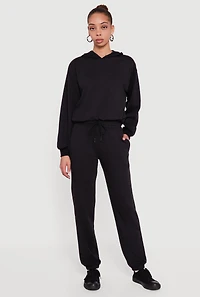 Almost Famous Fleece Cropped Hoodie