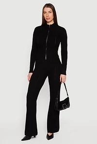 Womens Almost Famous Cable Knit Double Zip Front Cardigan, Black, Size S