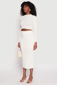 Almost Famous Textured Knit Crop Top