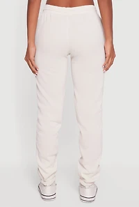 Almost Famous Rhinestone Studded Fleece Sweatpants