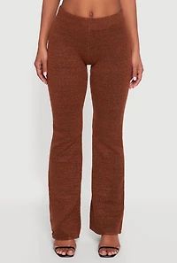 Almost Famous Brushed Knit Pull On Flare Pants