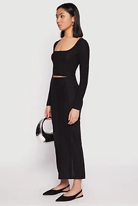 Almost Famous Brushed Knit Crop Top