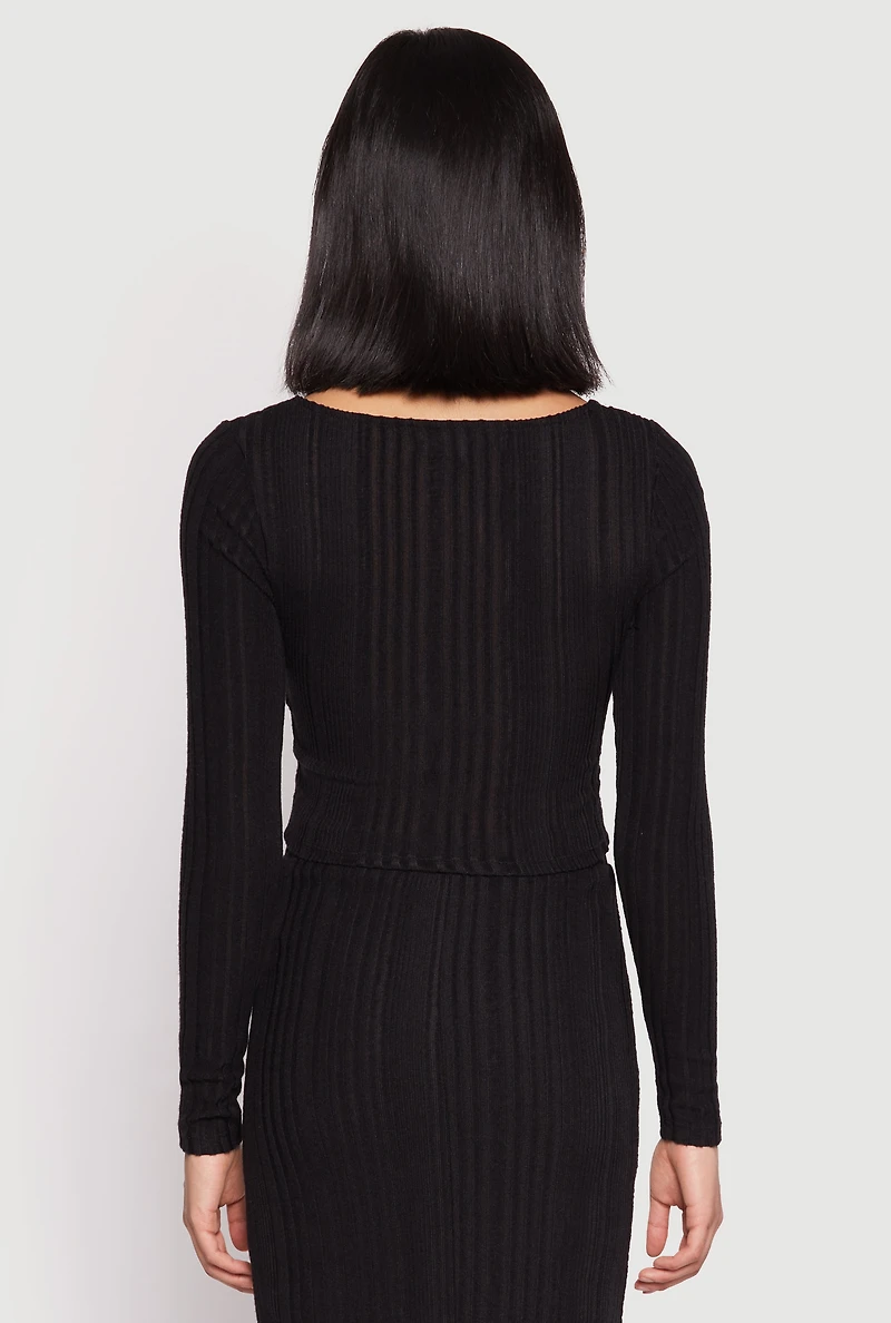 Almost Famous Brushed Knit Crop Top