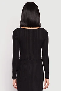 Almost Famous Brushed Knit Crop Top