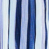 Collared Long Sleeve Striped Plisse Blouse