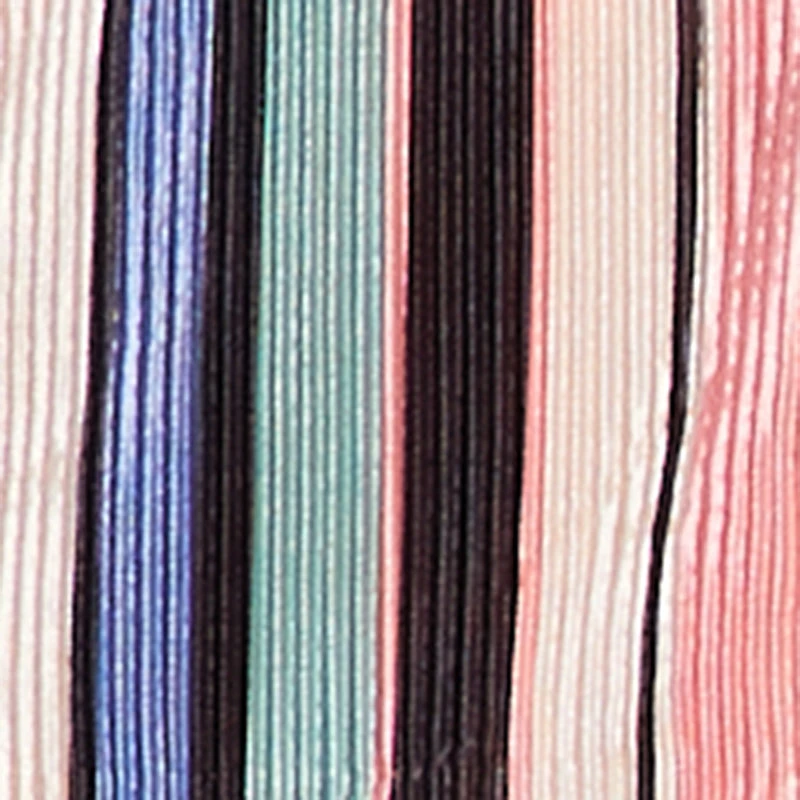 Striped High Waisted Wide Leg Plisse Pants