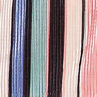 Striped High Waisted Wide Leg Plisse Pants