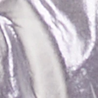 Foiled Metallic Cropped Puffer Vest