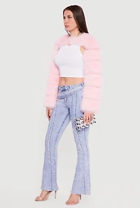 Faux Fur Bolero Jacket