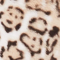 Leopard Print Faux Fur Bolero Jacket