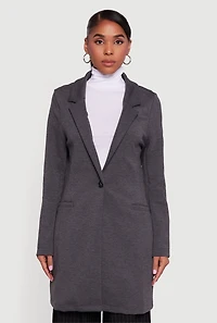 Stylish Collared Button Front Jacket