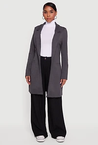 Stylish Collared Button Front Jacket