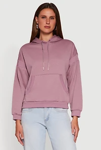 Fleece Kangaroo Pocket Pullover Hoodie