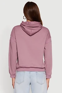 Fleece Kangaroo Pocket Pullover Hoodie