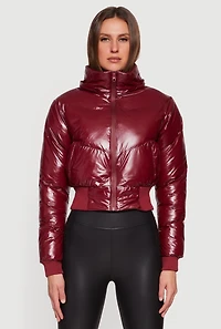 Puffer Jacket with Removable Faux Fur Hood