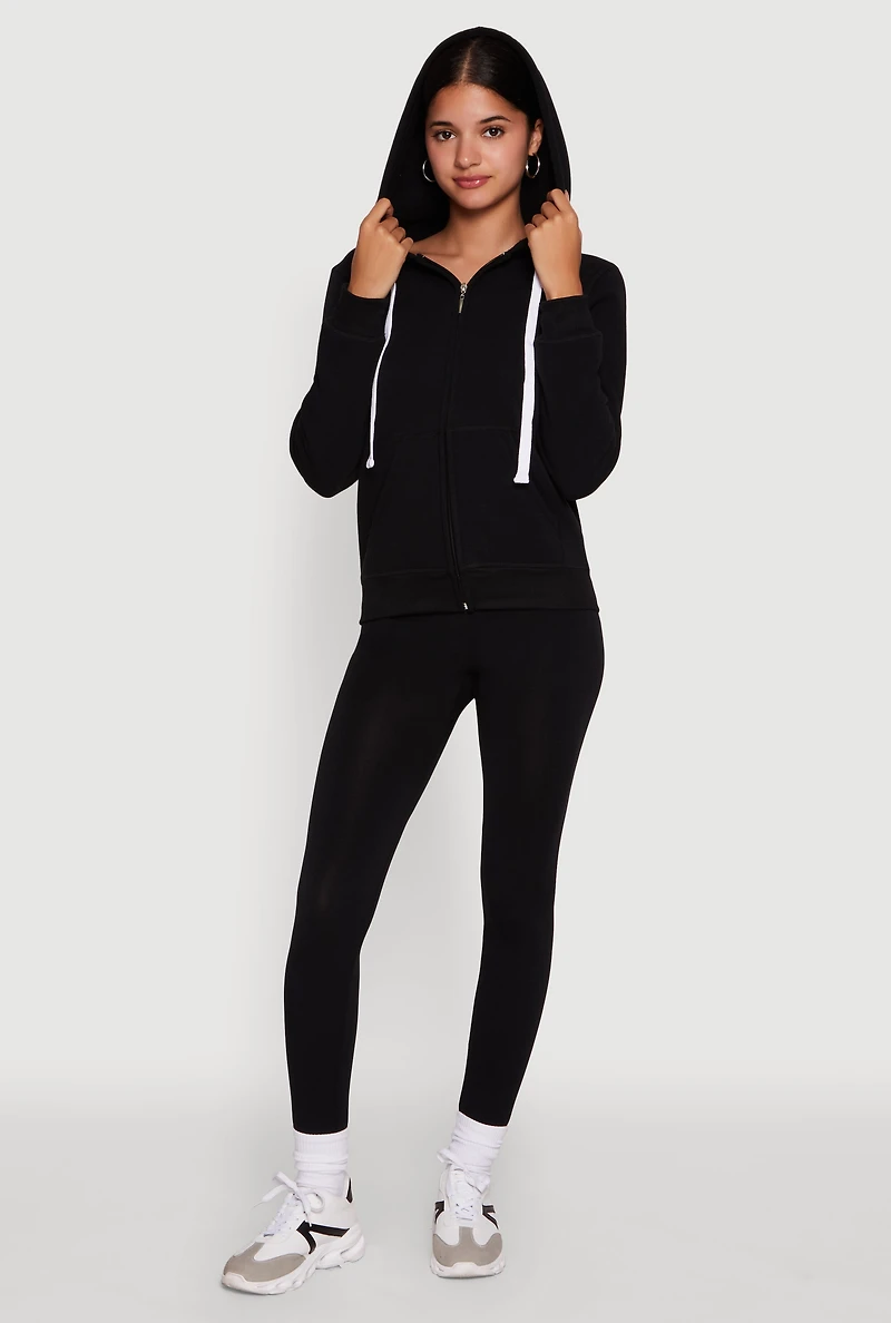 Womens Trendy Fleece Lined Hooded Sweatshirt,
