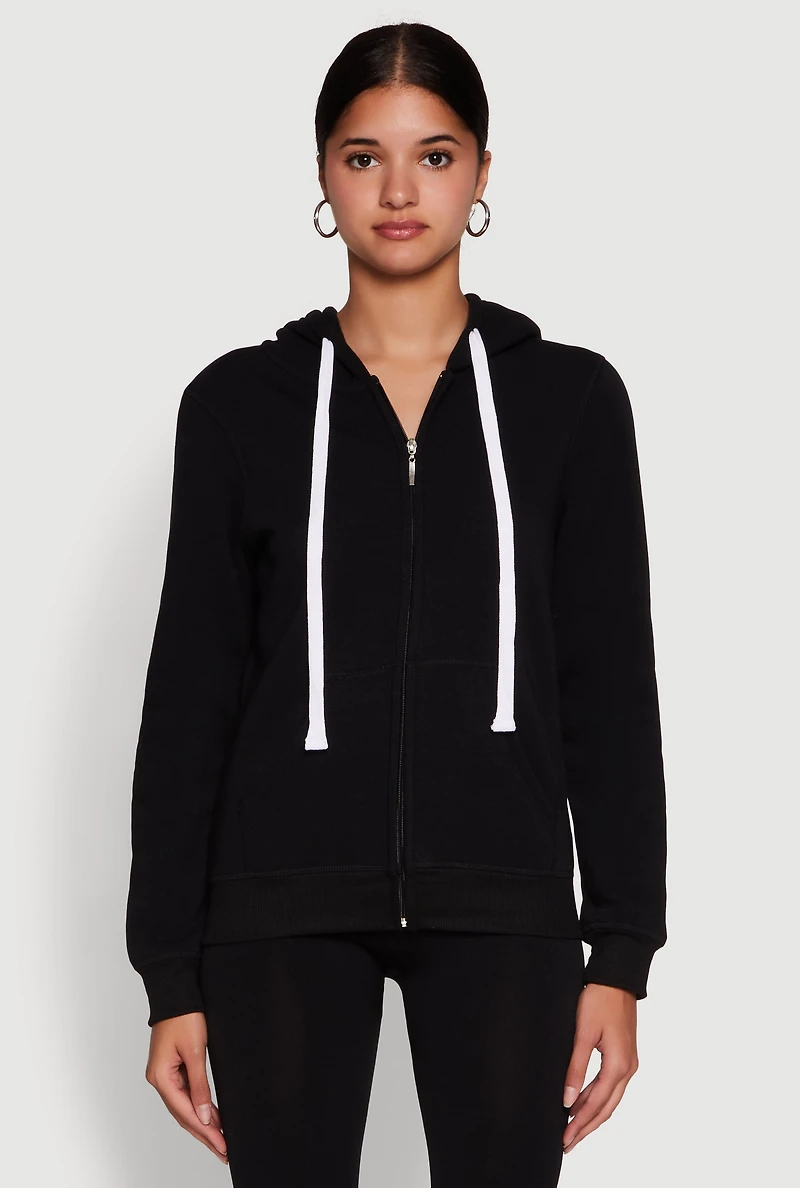 Womens Trendy Fleece Lined Hooded Sweatshirt,