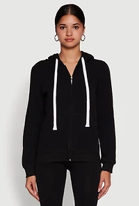 Womens Trendy Fleece Lined Hooded Sweatshirt,