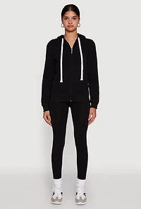 Womens Trendy Fleece Lined Hooded Sweatshirt,