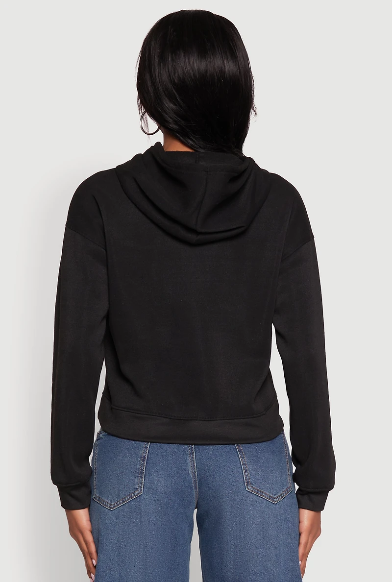 Womens Be Weird Graphic Hooded Sweatshirt,