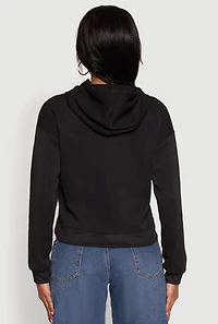 Womens Be Weird Graphic Hooded Sweatshirt,