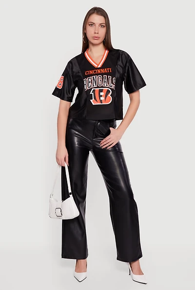 Womens NFL Cincinnati Bengals Football Jersey, Black, Size S