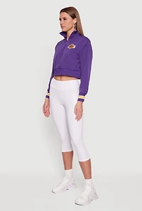 NBA Los Angeles Lakers Cropped Quarter Zip Windbreaker
