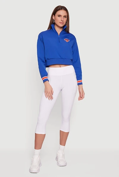 NBA New York Knicks Cropped Pullover