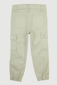 Toddler Girls Moto Utility Joggers, Green, Size 2T