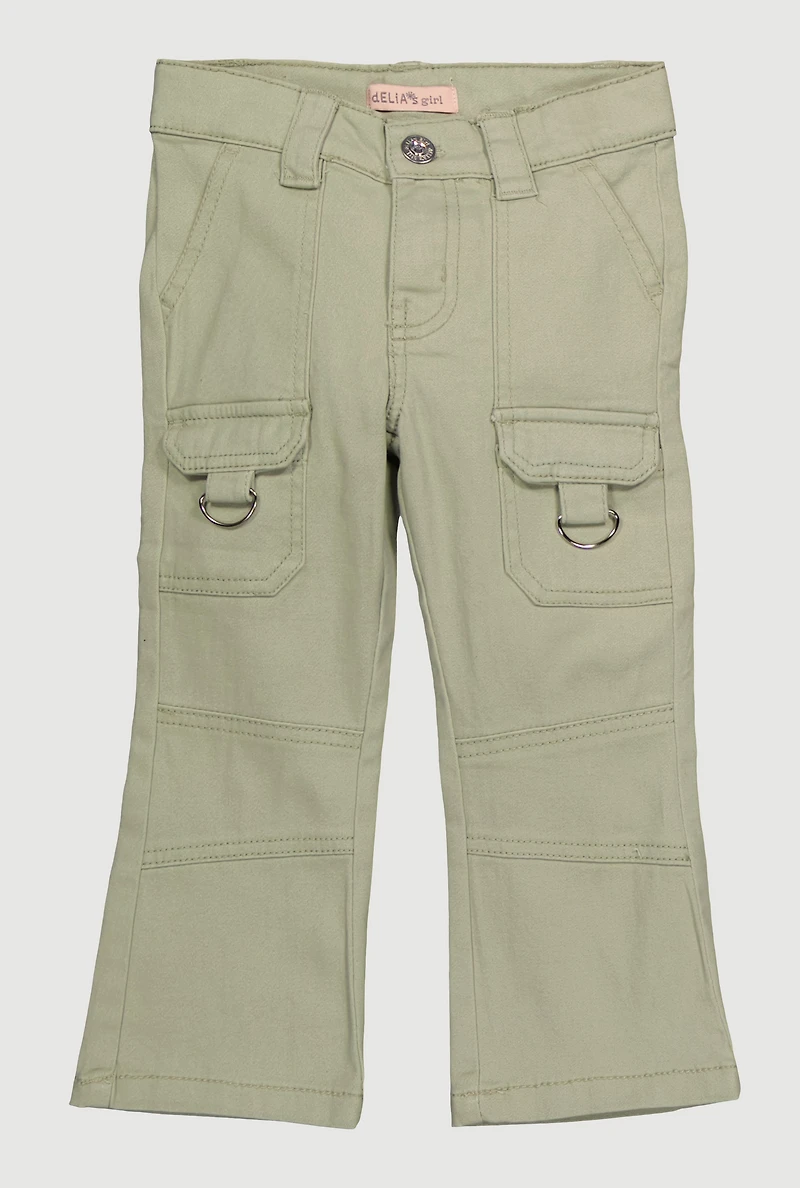 Toddler Girls Moto Cargo Pocket Pants