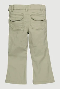 Toddler Girls Moto Cargo Pocket Pants, Green, Size 2T