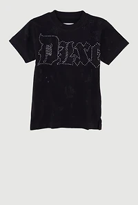 Toddler Boys DLXE Rhinestone Short Sleeve Tee