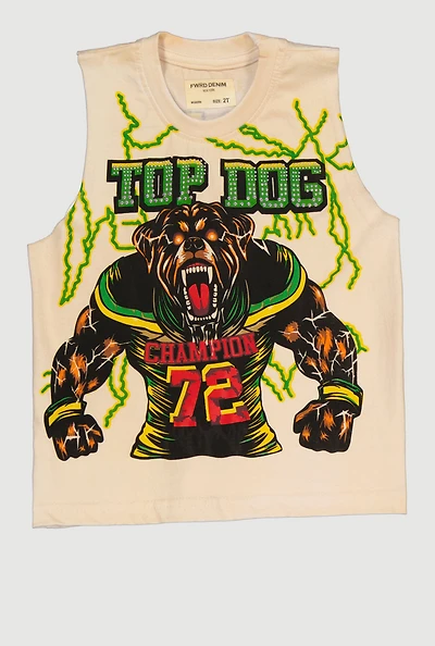 Toddler Boys Top Dog Crew Neck Tank