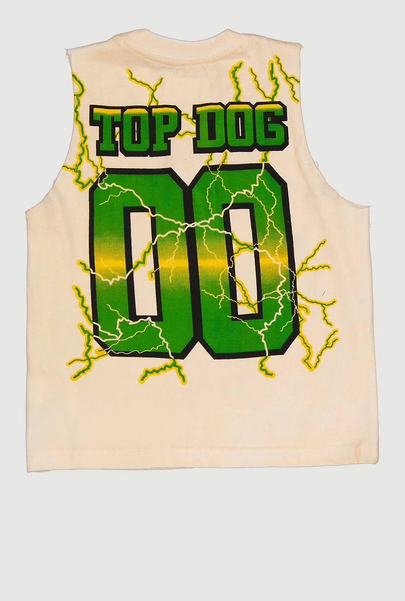 Toddler Boys Top Dog Crew Neck Tank