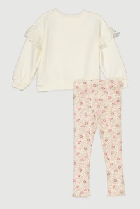 Toddler Girls You Are My Sunshine Graphic Sweatshirt and Leggings