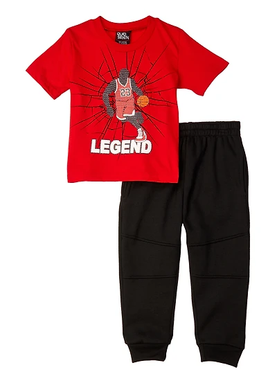 Toddler Boys Legend 23 Graphic Tee and Joggers