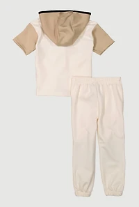 Toddler Boys Exclusive Graphic Hooded Top and Joggers Set, Multi, Size 4T
