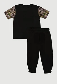 Toddler Boys Hunter Camo GOAT 23 Graphic Sweatshirt and Sweatpants, Multi, Size 3T