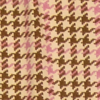 Toddler Girls Chenille Sequin Patch Houndstooth Graphic Dress