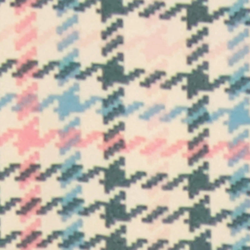 Toddler Girls Sequin Chenille Patch Houndstooth Graphic Dress