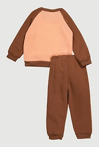 Toddler Girls Cool To Be Kind Graphic Sweatshirt and Joggers,