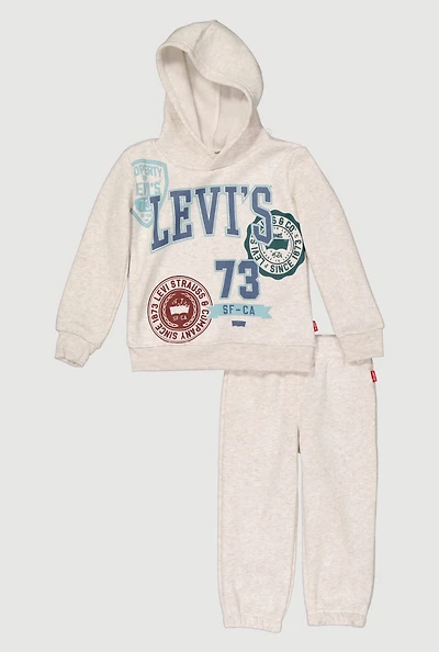Toddler Boys Levi 73 Print Sweatshirt and Sweatpants