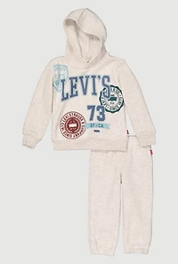 Toddler Boys Levi 73 Print Sweatshirt and Sweatpants