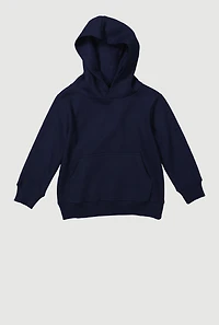 Toddler Boys Kangaroo Pocket Pullover Hoodie, Blue, Size 4T