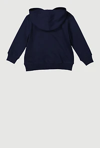 Toddler Boys Kangaroo Pocket Pullover Hoodie, Blue, Size 4T