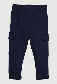 Toddler Boys Cargo Sweatpants, Blue, Size 3T