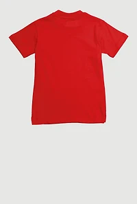 Toddler Boys Do Your Best Graphic Crew Neck T-Shirt, Red, Size 2T